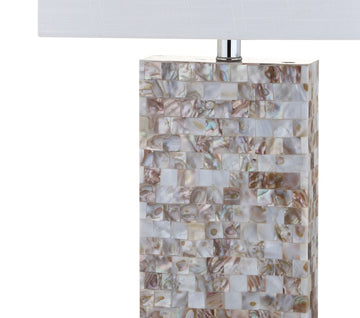 Cannon 29" Seashell and Crystal LED Table Lamp - JONATHAN Y